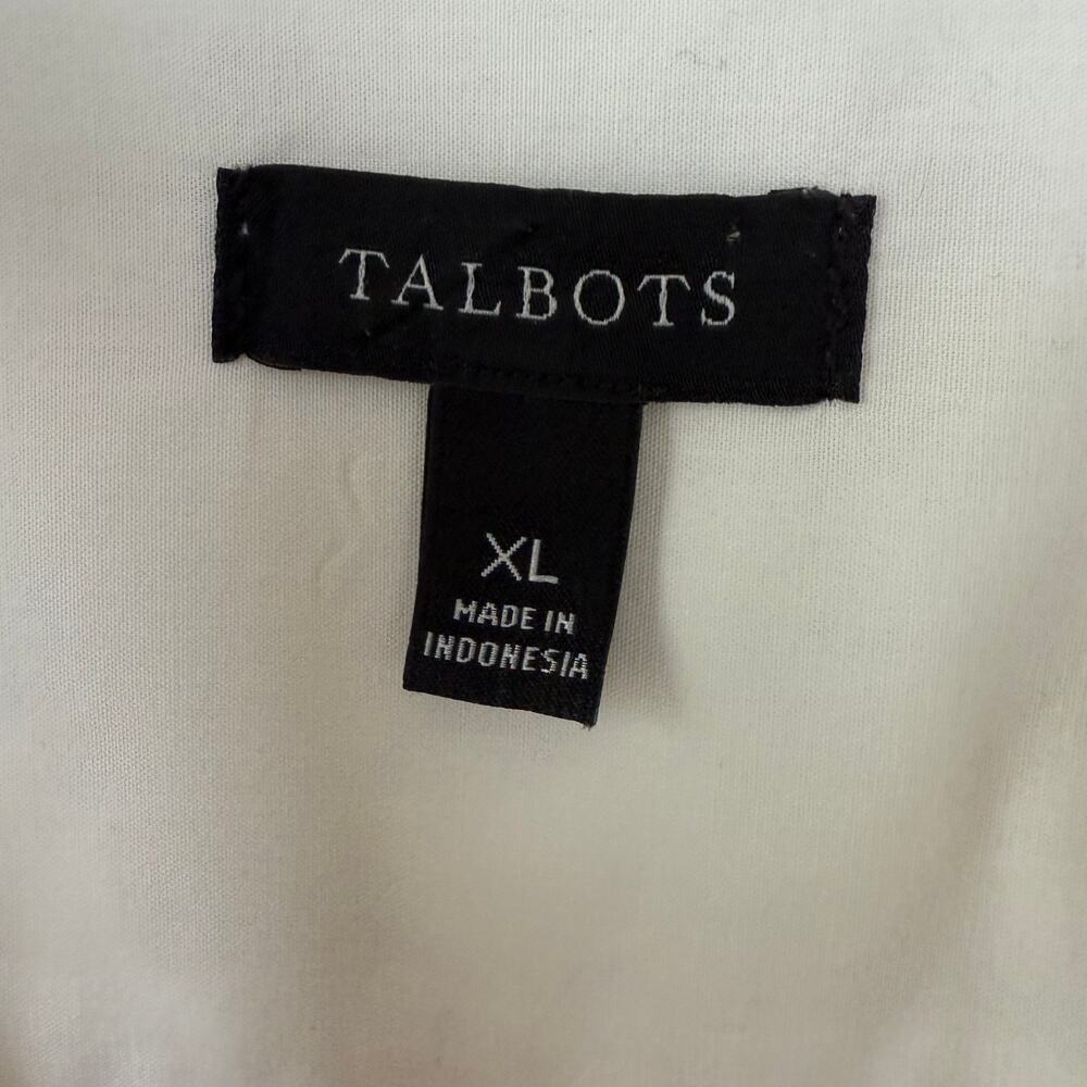 Talbots Crisp White Long Shirt size XL - Picture 2 of 11